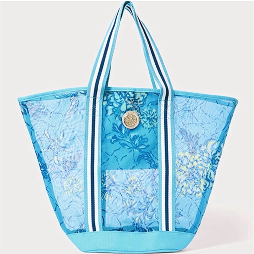 Lilly Pulitzer Blue Floral Tote
